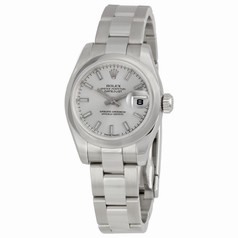 Rolex Datejust Silver Index Dial Oyster Bracelet Ladies Watch 179160SSO