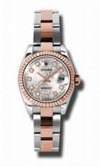 Rolex Datejust Automatic Stainless Steel w/ 18kt Rose Gold Ladies Watch 179171SJDO