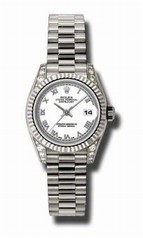 Rolex Datejust White Dial Automatic White Gold Ladies Watch 179239WRP