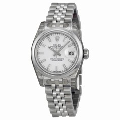 Rolex Datejust White Index Dial Jubilee Bracelet Ladies Watch 179160WSJ