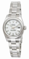 Rolex Datejust White Index Dial Oyster Bracelet Ladies Watch 179160WSO