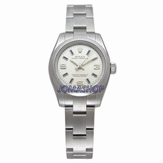 Rolex Lady Oyster Perpetual Silver Dial Ladies Watch 176200SABLSO