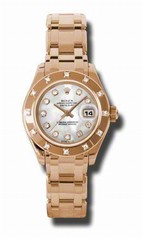 Rolex Datejust Mother of Pearl Diamond Dial 18kt Pink Gold Automatic Ladies Watch 80315MDPM