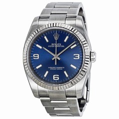 Rolex Oyster Perpetual 36 mm Blue Dial Stainless Steel Automatic Men's Watch 116034BLASO