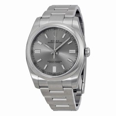 Rolex Oyster Perpetual 36 mm Rhodium Dial Stainless Steel Automatic Men's Watch 116000RSO