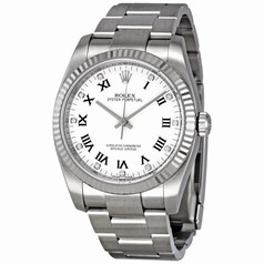 Rolex Oyster Perpetual 36 mm White Diamond Dial Stainless Steel Automatic Men's Watch 116034WDO