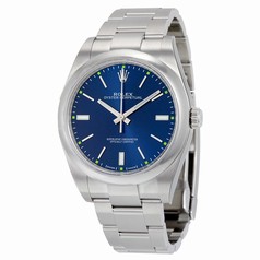 Rolex Oyster Perpetual Blue Dial Stainless Steel Automatic Men's Watch 114300BLSO