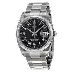 Rolex Oyster Perpetual Date Black Dial Men's Watch 115200BKRO