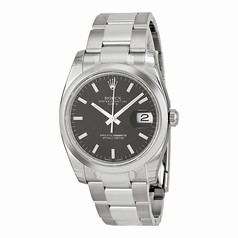 Rolex Oyster Perpetual Date Black Dial Men's Watch 115200BKSO