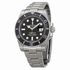 Rolex Submariner Black Dial Ceramic Bezel Steel Men's Watch 116610LN