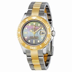 Rolex Yacht Master Black Mother of Pearl Dial Two-tone 29 MM Ladies Watch 169623BMSO
