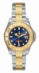 Rolex Yachtmaster Blue Index Dial Oyster Bracelet Two Tone Unisex Watch 168623BLSO