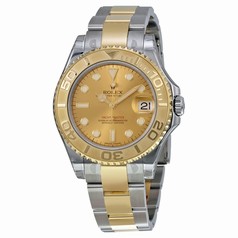 Rolex Yachtmaster Champagne Dial Oyster Bracelet Two Tone Unisex Watch 168623CSO