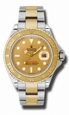 Rolex Yachtmaster Champagne Index Dial Oyster Bracelet Men's Watch 16623CSO