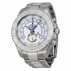 Rolex Yachtmaster II White Arabic Dial Oyster Bracelet 18k White Gold and Paltinum Men's Watch 116689WAO