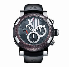 Romain Jerome Titanic DNA Black Dial Rusted Steel Rubber Men's Watch CHTOXY311BB00