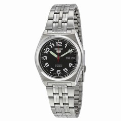 Seiko 5 Automatic Black Dial Stainless Steel Men's Watch SNK657