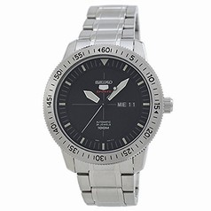 Seiko 5 Automatic Black Dial Stainless Steel Men's Watch SRP563