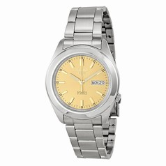 Seiko 5 Automatic Champagne Dial Stainless Steel Men's Watch SNKM63