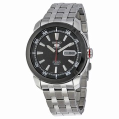 Seiko 5 Black Dial Automatic Stainless Steel Men's Watch SNZH65J1