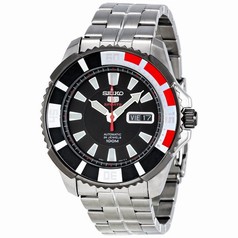 Seiko 5 Sports Automatic Divers Black Ion-plated Bezel Men's Watch SRP207K1