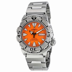 Seiko 5 Sports Diver Automatic Orange Dial Stainless Steel Men's Watch SRP309