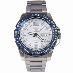 Seiko 5 Sports White Dial Automatic Stainless Steel Men's Watch SRP687