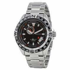 Seiko Black Dial Stainless Steel Automatic Men's Watch SSA095