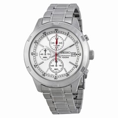 Seiko Chronograph Silver Dial Stainless Steel Men's Watch SKS417