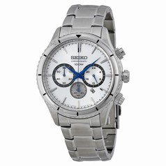 Seiko Chronograph Silver Dial Stainless Steel Watch SRW033P1
