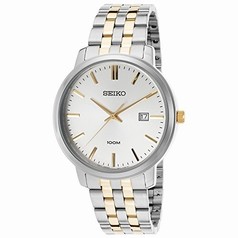 Seiko Classic Neo Silver Dial Two-tone Stainless Steel Men's Watch SUR111