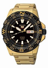 Seiko Diver Automatic Black Dial Gold-tone Men's Watch SRP548