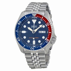 Seiko Diver Steel Blue / Red Men's Watch SKX175