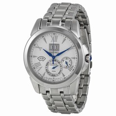 Seiko Kinetic Ivory Dial Stainless Steel Chronograph Men's Watch SNP065