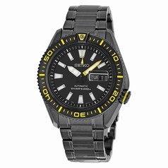 Seiko Superior Automatic Black Dial Black Ion-plated Men's Watch SRP499