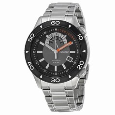 Seiko Superior Automatic Black Grey Dual Stainless Steel Men's Watch