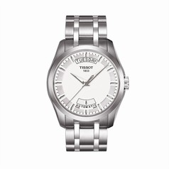 Tissot Couturier Automatic Day-Date Silver / Bracelet (T0354071103100)