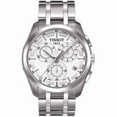 Tissot Couturier Quartz Chronograph Silver / Bracelet (T0356171103100)