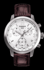 Tissot PRC 200 Quartz Chronograph Silver Leather (T0554171601701)