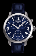 Tissot PRC 200 Quartz Chronograph Blue Leather (T0554171604700)