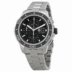 Tag Heuer Aquaracer Black Dial Chronograph Stainless Steel Automatic Men's Watch CAK2110BA0833