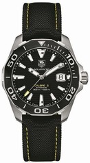 Tag Heuer Aquaracer Black Dial Textile Strap Automatic Men's Watch WAY211A.FC6362