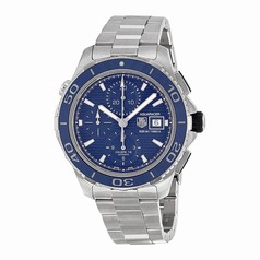 Tag Heuer Aquaracer Chronograph Blue Dial Stainless Steel Men's Watch CAK2112BA0833