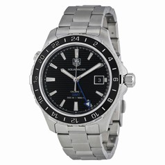 Tag Heuer Aquaracer GMT Automatic Black Dial Steel Men's Watch WAK211A.BA0830
