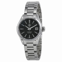Tag Heuer Carrera Automatic Black Dial Stainless Steel Ladies Watch WAR2410BA0770