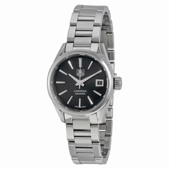 Tag Heuer Carrera Automatic Black Dial Stainless Steel Ladies Watch WAR2410.BA0776