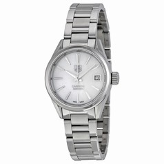 Tag Heuer Carrera Automatic White Mother of Pearl Dial Stainless Steel Ladies Watch WAR2411.BA0776