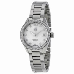 Tag Heuer Carrera Automatic White Mother of Pearl Dial Stainless Steel Ladies Watch WAR2415.BA0776