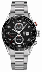 Tag Heuer Carrera Black Dial Chronograph Stainless Steel Automatic Men's Watch CV2A1R.BA0799