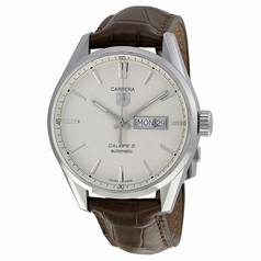 Tag Heuer Carrera Silver Dial Brown Leather Men's Watch WAR201BFC6291